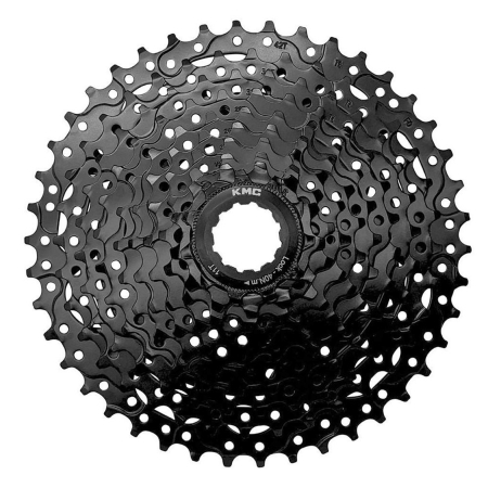 PINIOANE - Pinioane casetate KMC React, 11-34T,  8 viteze, negru