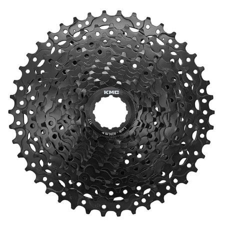 PINIOANE - Pinioane casetate KMC React, 11-34T,  8 viteze, negru