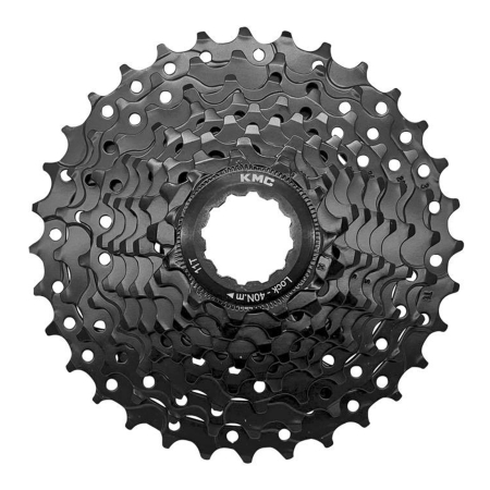 PINIOANE - Pinioane casetate KMC React, 11-34T,  8 viteze, negru