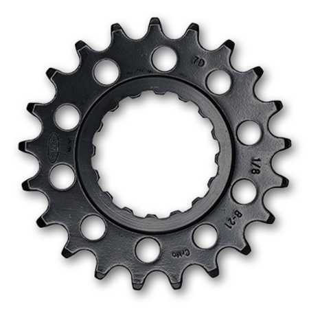 PINIOANE - Pinion KMC pentru Bosch, Cr-Mo, 1/8", negru