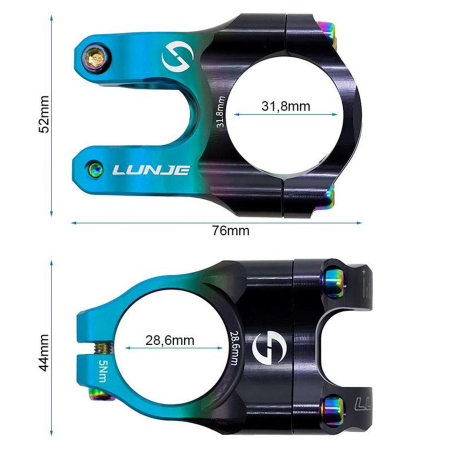 Pipa FIVESTARS EWPM-003, aluminiu, 76x31.8 mm [2]