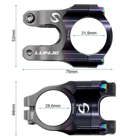 Pipa FIVESTARS EWPM-003, aluminiu, 76x31.8 mm [2]