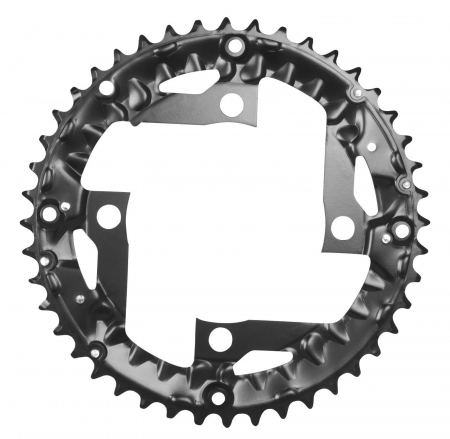 PEDALIERE - Placa pedalier FORCE 44T, otel, neagra