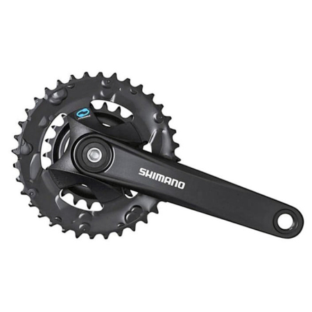 ACCESORII/COMPONENTE - Angrenaj pedalier SHIMANO FC-M315-2, otel, 22/36T, brat 175 mm, negru