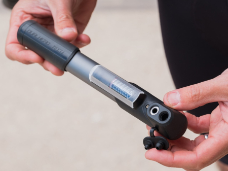 Mini pompa BBB BMP-57 WindGun S, cu manometru, gri [5]