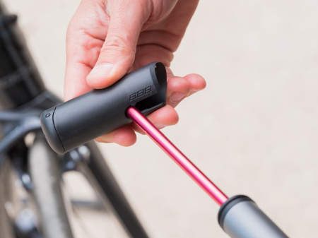 Mini pompa BBB BMP-57 WindGun S, cu manometru, gri [7]