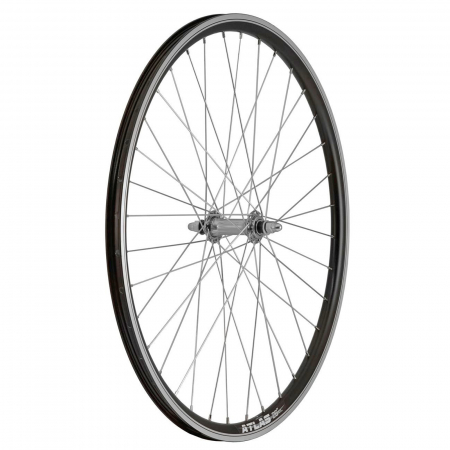 Roata fata 26" CERURIM Atlas, aluminiu dubla, profil frana V-Brake, 36H, negru [1]