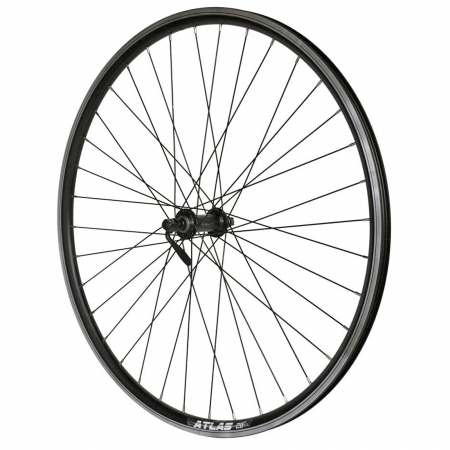 Roata fata 28" CERURIM Atlas, aluminiu dubla, profil frana V-Brake, butuc SHIMANO HB-TX500, 32H, negru [1]