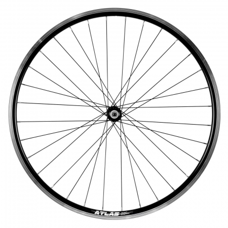 ROTI COMPLETE - Roata fata 28" CERURIM Atlas 28", aluminiu dubla, profil V-Brake, butuc QUANDO KT-A15F, 32H