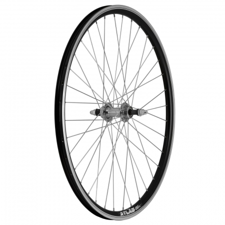 Roata spate 26" CERURIM Atlas (559x18), aluminiu dubla, profil frana V-Brake, 36H, negru [1]