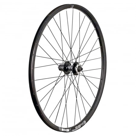 ROTI COMPLETE - Roata spate 27.5" CERURIM Taurus, aluminiu dubla, profil frana disc, butuc Quando S/KT-MD4R, QR, 32H, neagra