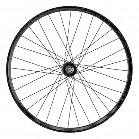 Roata fata 26" CERURIM Taurus, aluminiu dubla, profil frana disc, 32H, negru [1]