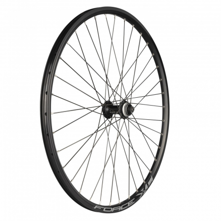 Roata fata 26"x36H FORCE XC Disc (559x19), aluminiu dubla, profil frane disc, neagra [1]