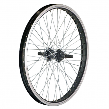 Roata spate BMX 20" CERURIM Othin, aluminiu simpla, profil frane V-Brake, 48H, negru [1]