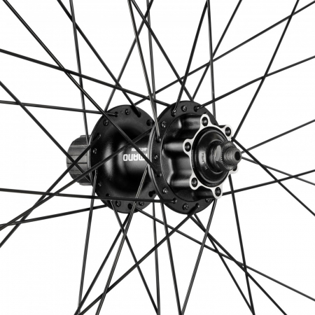 Roata spate 26"x36H FORCE XC Disc (559x19), aluminiu dubla, profil frane disc, neagra [2]