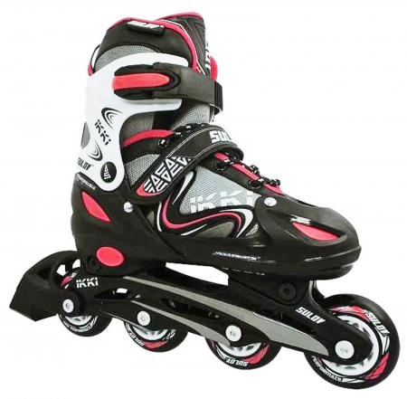 Role 2 in 1 SULOV Ikky Boy negru/rosu, marimea M (35-38) [3]