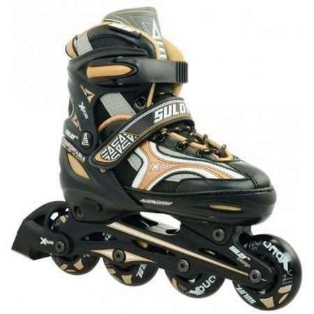 MOBILITATE URBANA - Role 2 in 1 SULOV X-Duo negru/portocaliu, marimea M (35-38)