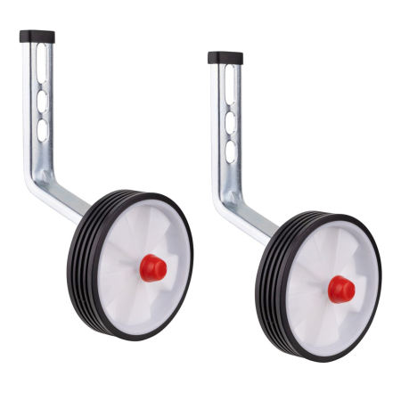 ACCESORII BICICLETE - Roti ajutatoare FORCE, plastic, alb/negru