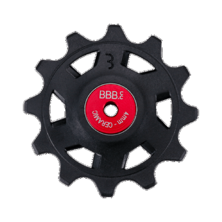 Rotite schimbator BBB BDP-10X RollerBoys 12T ceramice pentru SRAM Road, negru/rosu [1]