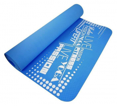 SALTELE/COVOARE/PAVAJE - Saltea Yoga  LIFEFIT TPE 186x61x0.4 cm, albastru