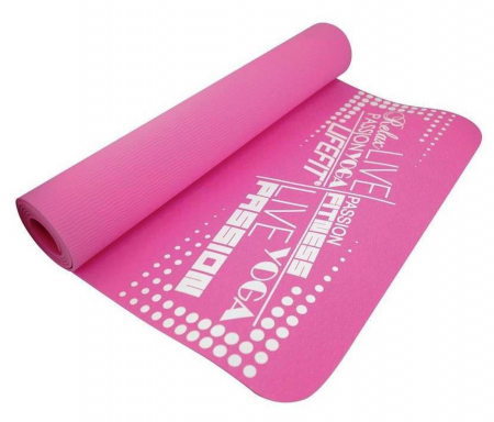 SALTELE/COVOARE/PAVAJE - Saltea Yoga  LIFEFIT TPE 186x61x0.4 cm, roz