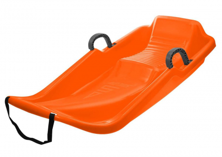 SPORTURI DE IARNA - Sanie plastic cu frana Twister, portocaliu