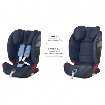 Scaun auto 9-36 kg GB Everna-fix London Grey [9]