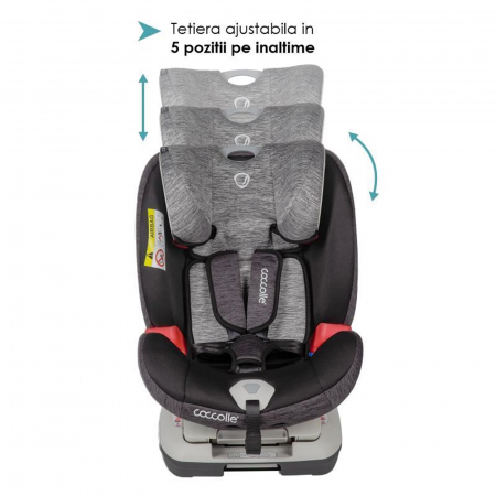 Scaun auto cu Isofix grupa 0-36 kg COCCOLLE Cressida Raven Gray [3]