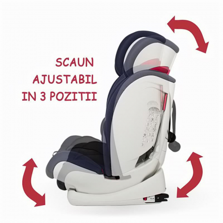 Scaun auto cu Isofix grupa 9-36 kg COCCOLLE Vela-Fix albastru [4]