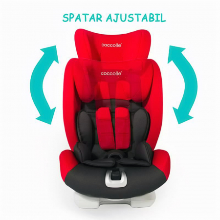 Scaun auto cu Isofix grupa 9-36 kg COCCOLLE Vela-Fix rosu [1]