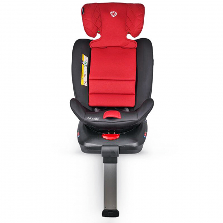 Scaun auto iSize 40-150 cm COCCOLLE Vigo Poppy red+COCCOLLE oglinda auto rear-facing [12]