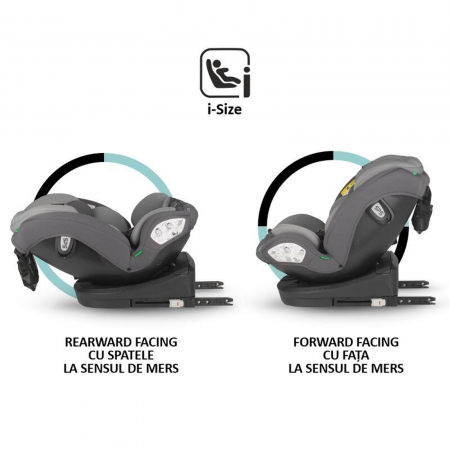 Scaun auto iSize 40-150 cm COCCOLLE Nyota Diamond black [2]