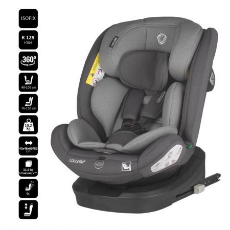 Scaun auto iSize 40-150 cm COCCOLLE Nyota Diamond black [3]