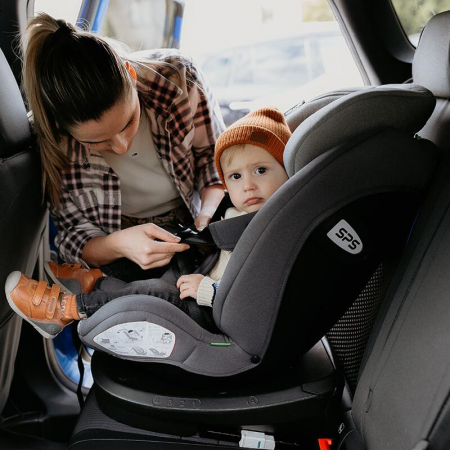 Scaun auto iSize 40-150 cm Coccolle Nyota Moonlit grey+Coccolle Parasolar auto cu ventuze [17]