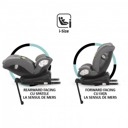 Scaun auto iSize 40-150 cm COCCOLLE Sidra Diamond black [2]