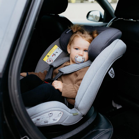Scaun auto iSize 40-150 cm Coccolle Sidra Moonlit grey+Coccolle protectie bancheta auto mica [17]