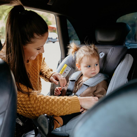 Scaun auto iSize 40-150 cm Coccolle Sidra Moonlit grey+Coccolle protectie bancheta auto mica [14]