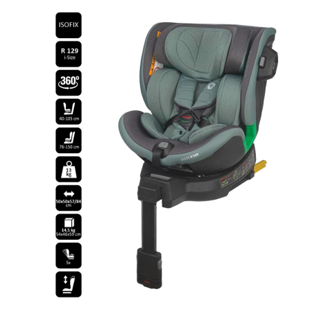 Scaun auto premium iSize COCCOLLE Mago 40-150 cm [3]