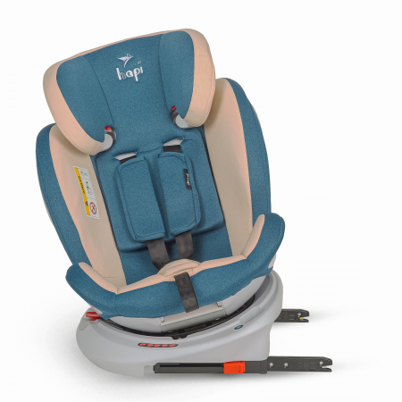 Scaun Auto Rotativ 360 Cu Isofix Si Centura Hapi Ozy Albastru [5]
