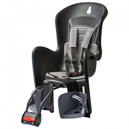 ACCESORII BICICLETE - Scaun copii spate POLISPORT Bilby Maxi FF, negru/gri