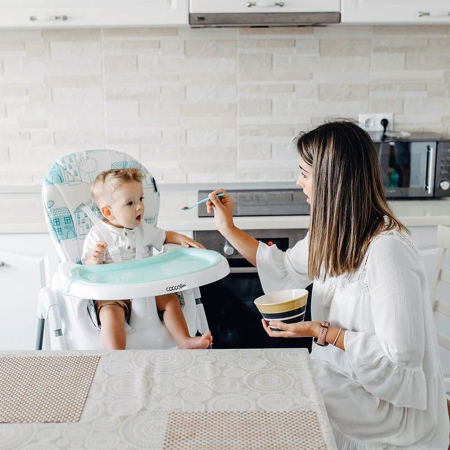 Scaun de luat masa COCCOLLE Fino Pastel Turquoise [23]