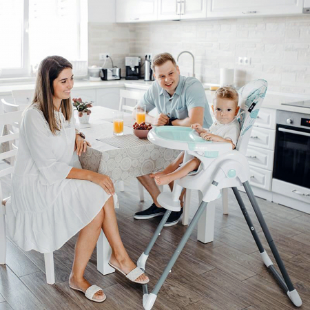 Scaun de luat masa COCCOLLE Fino Pastel Turquoise [21]