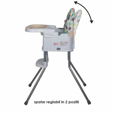 Scaun de luat masa multifunctional 3in1 COCCOLLE Ziti Beige Dots [18]