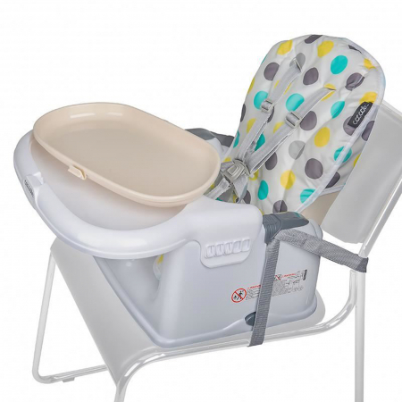 Scaun de luat masa multifunctional 3in1 COCCOLLE Ziti Beige Dots [11]