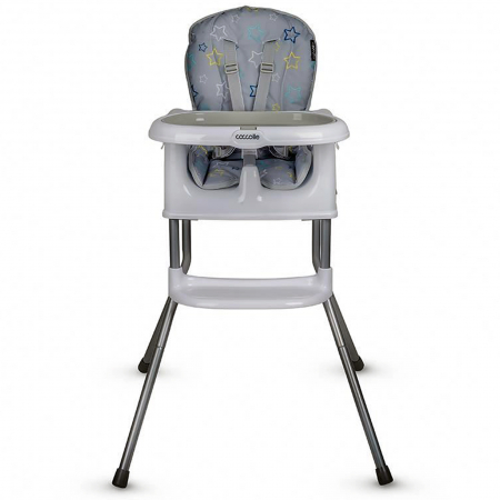 Scaun de luat masa multifunctional 3in1 COCCOLLE Ziti Grey Stars [1]