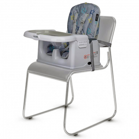 Scaun de luat masa multifunctional 3in1 COCCOLLE Ziti Grey Stars [8]