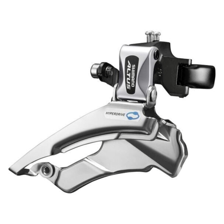 SCHIMBATOARE FATA - Schimbator fata SHIMANO Altus FD-M313, tragere dubla, compatibil transmisii 3x7/8 viteze, argintiu