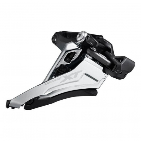 SCHIMBATOARE FATA - Schimbator fata SHIMANO Deore XT FD-M8100-M, tragere fata, compatibil transmisii 2x12 viteze, argintiu