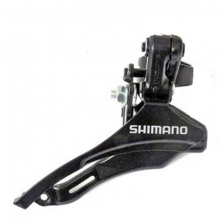 SCHIMBATOARE FATA - Schimbator fata SHIMANO FD-TY300-DS6, tragere sus, compatibilitate transmisie 3x6/7 viteze, negru