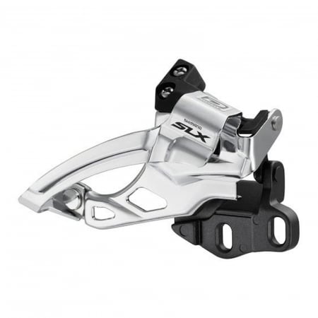 SCHIMBATOARE FATA - Schimbator fata SHIMANO SLX FD-M675-E2, tragere dubla, compatibil transmisii 2x10 viteze, argintiu